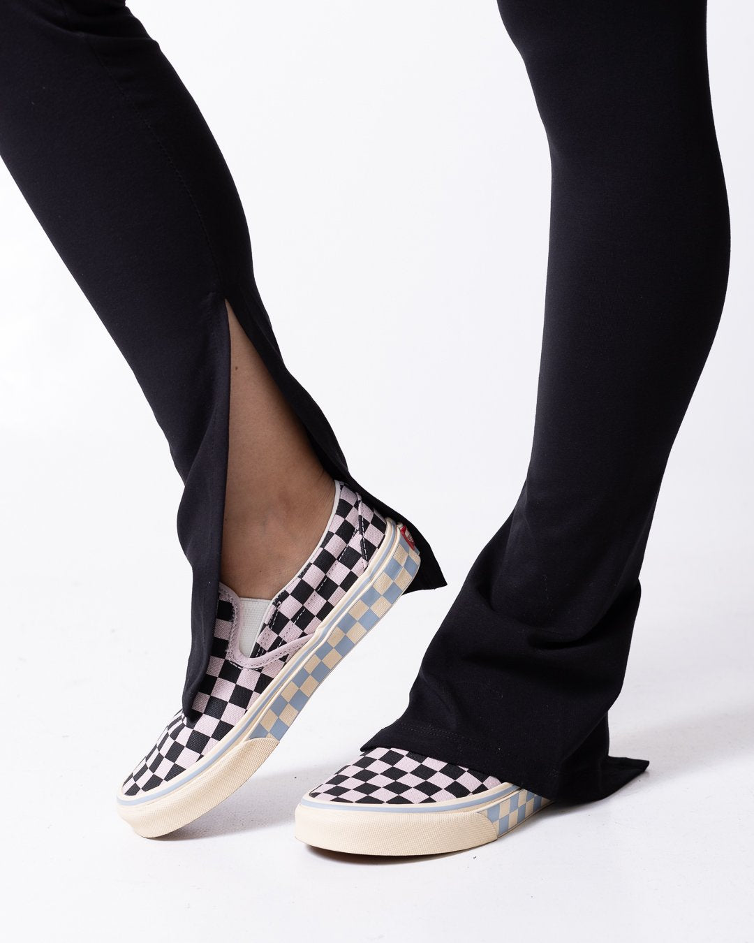 Leggings Disclaimer con logo stampato effetto glitter