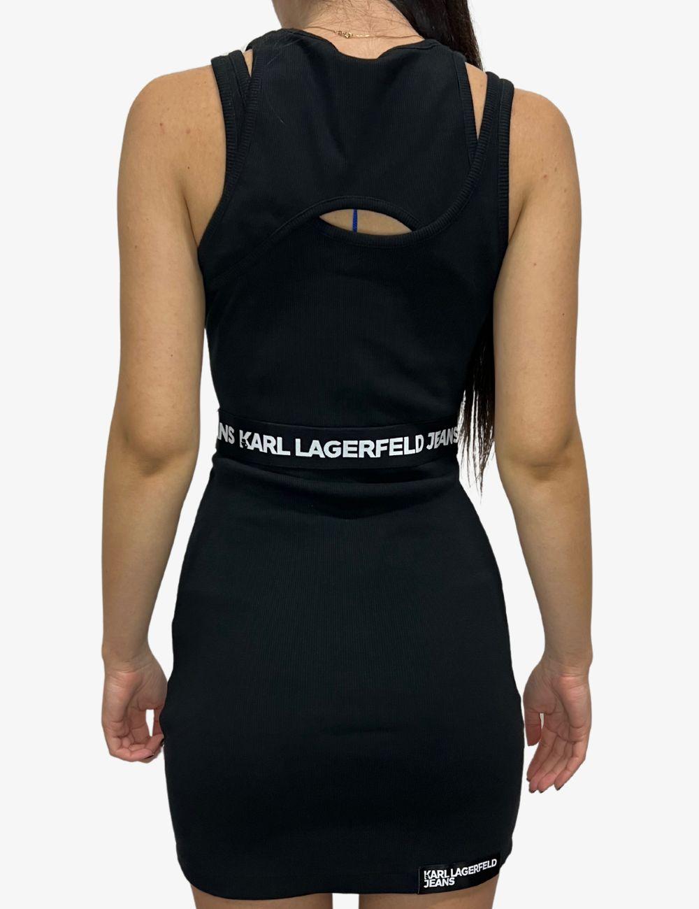 Abito Karl Lagerfeld Jeans a costine donna