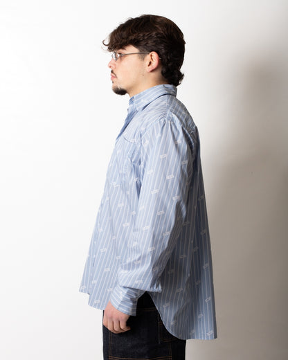 Camicia GCDS "Pinstripe Logo"