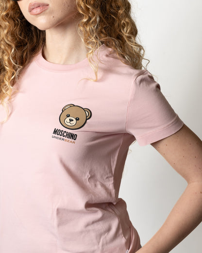 T-Shirt Moschino Active con logo teddy donna