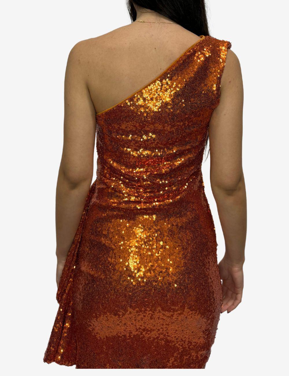 Abito Silvian Heach monospalla con paillettes donna