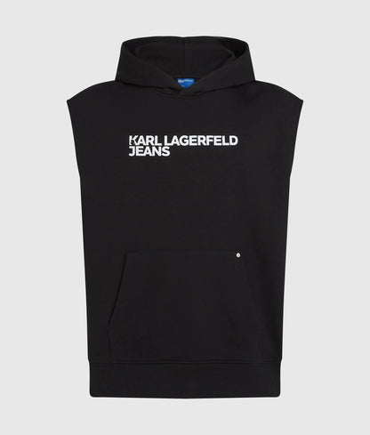 Gilet Karl Lagerfeld Jeans in felpa con stampa uomo