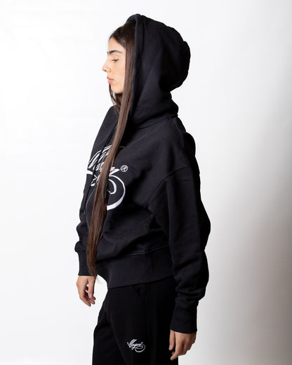 Felpa MSGM fullzip con logo signature ricamato