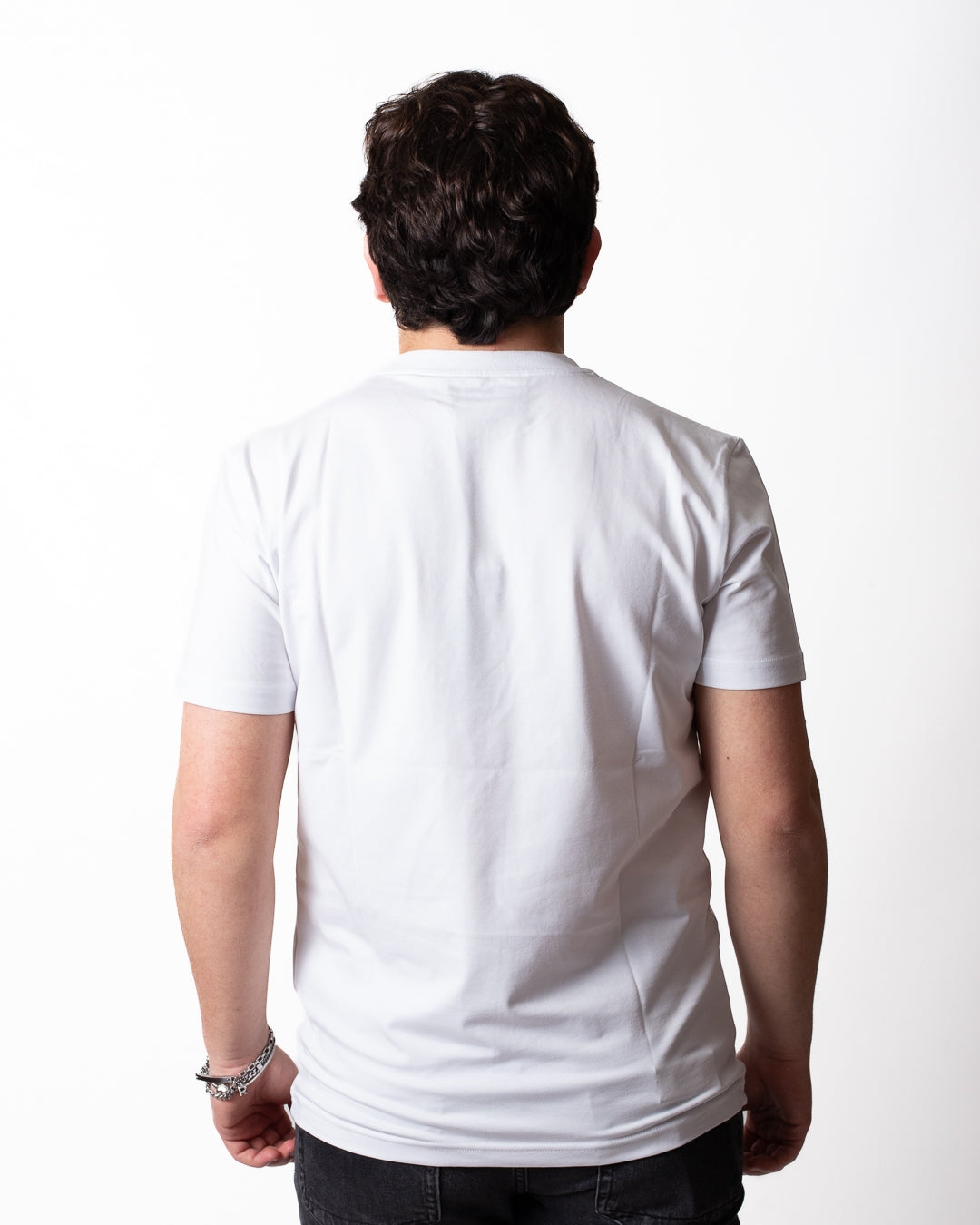 T-Shirt John Richmond con logo strass uomo