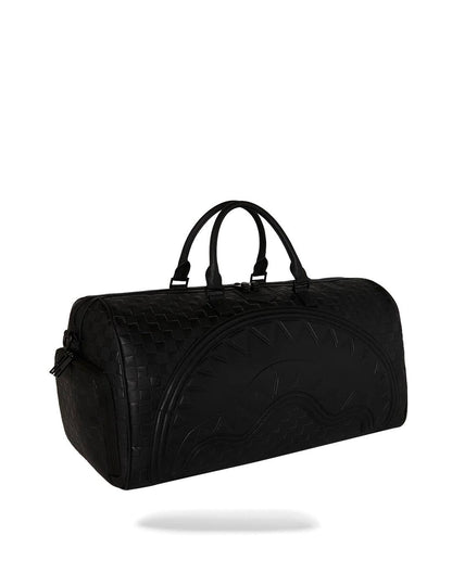 Borsone Sprayground nero RAISED CHECK DUFFLE
