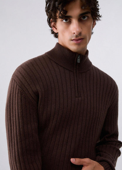Maglia Liu Jo in lana e cashmere mezza zip
