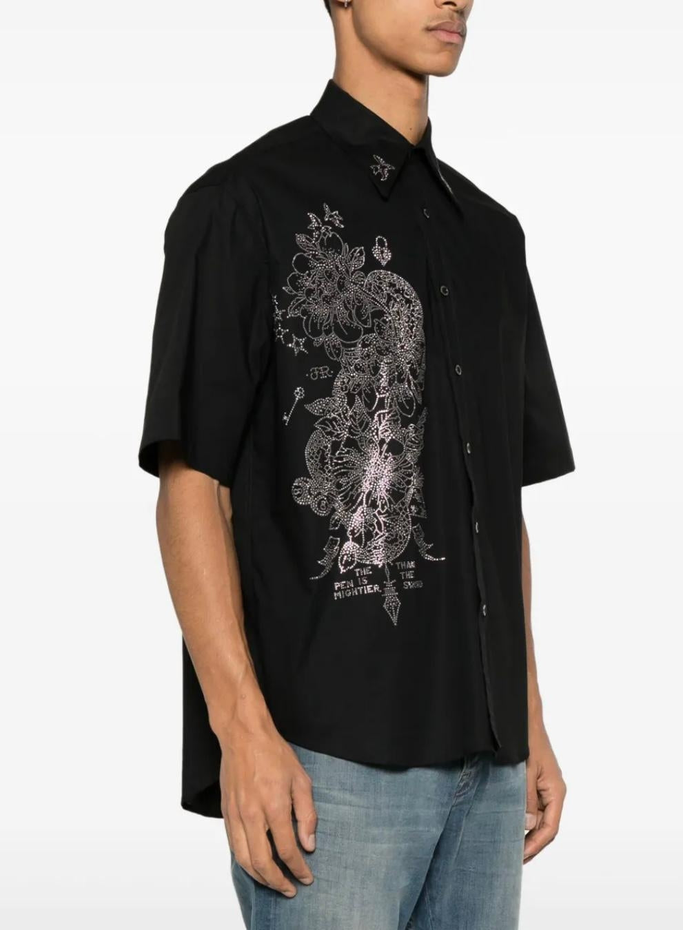 Camicia John Richmond con applicazione sul davanti