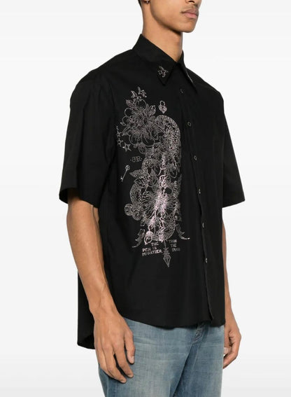 Camicia John Richmond con applicazione sul davanti