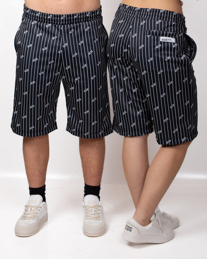 Bermuda GCDS "Pinstripe Logo" in nylon