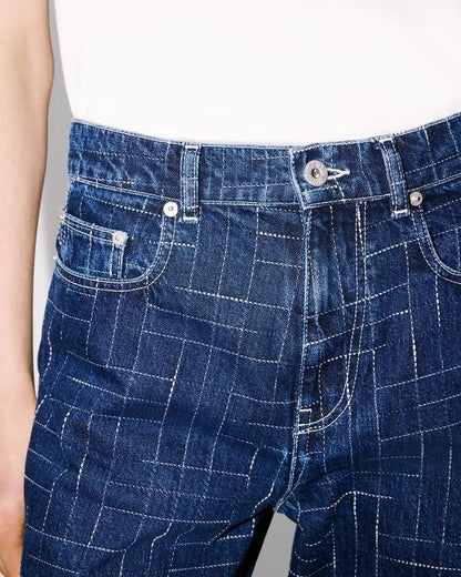 Jeans Kenzo Paris "Weave Ayame" wide leg donna