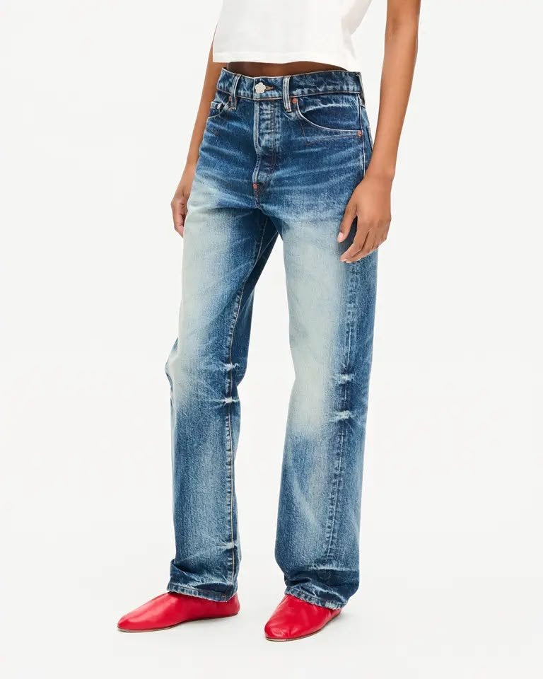Jeans Kenzo Paris con stampa decorativa e patch logo