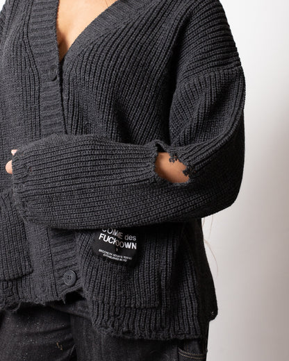 Cardigan Comme des Fuckdown con etichetta logata donna