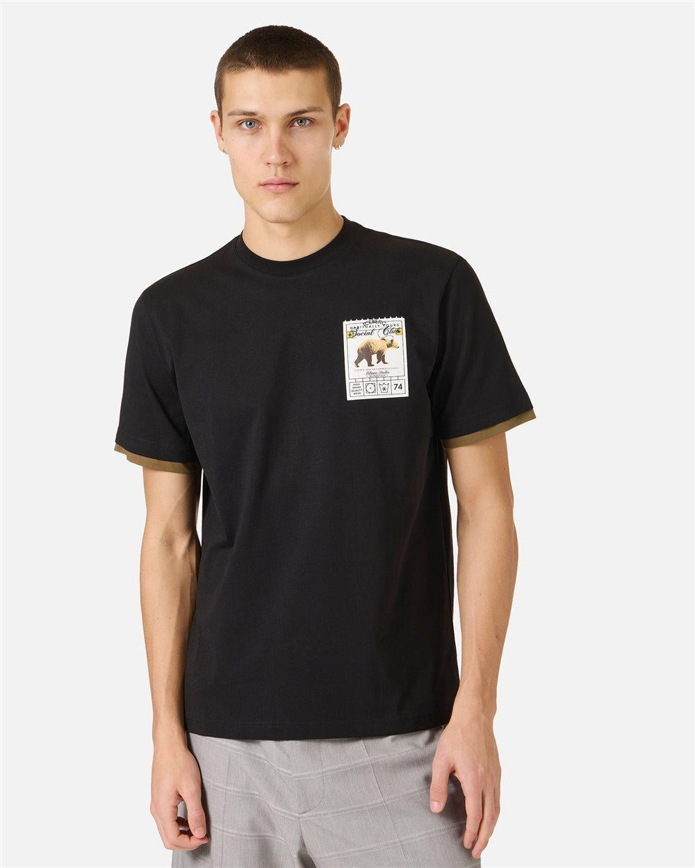 T-Shirt Iceberg con stampa orso uomo
