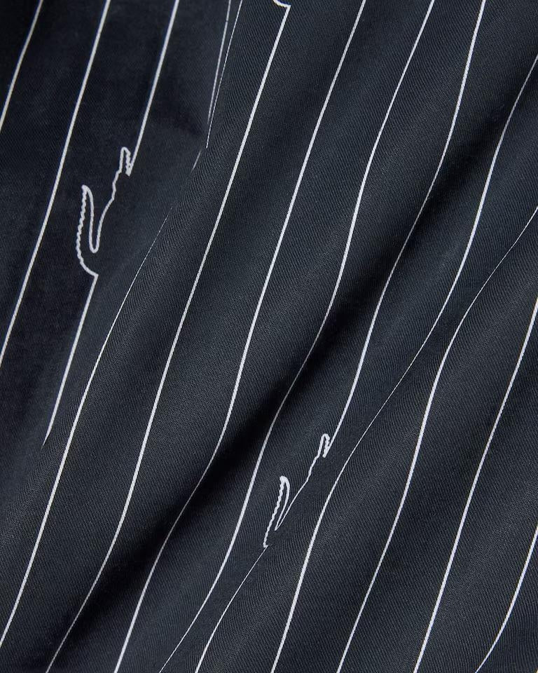 Bermuda Lacoste stampa pinstripe uomo