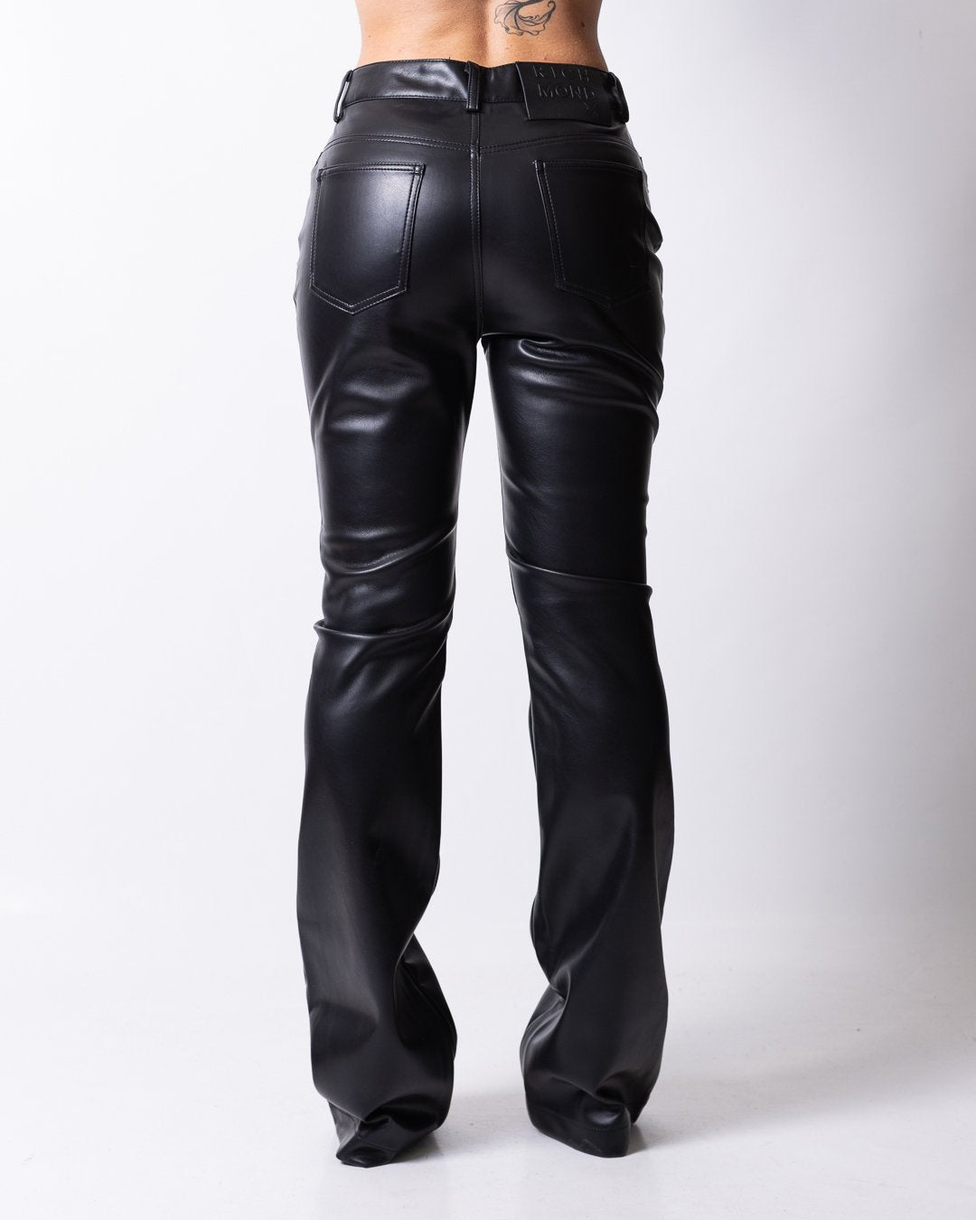 Pantalone Richmond X flared in ecopelle donna