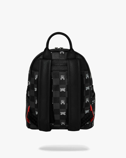Zainetto Sprayground nero GRAY PEEKING CHARACTER CHECK SAVAGE BACKPACK