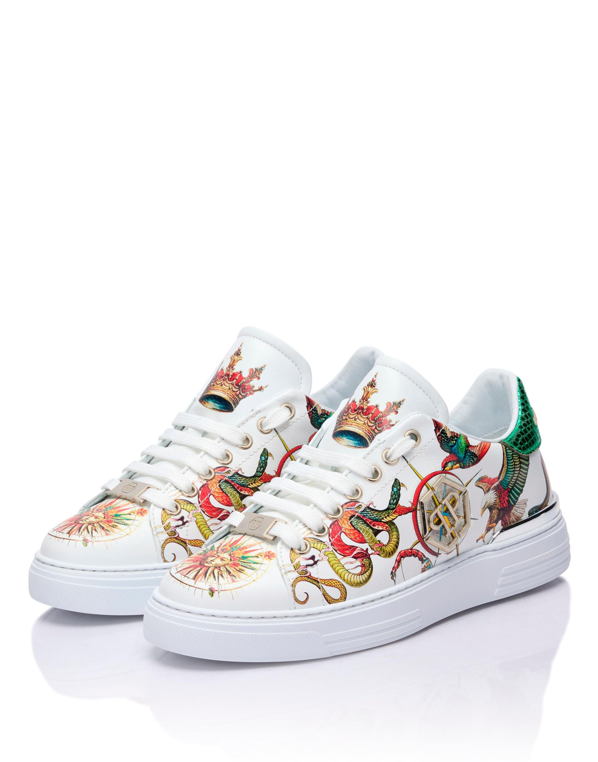 Sneakers Philipp Plein printed low-top stampata allover uomo