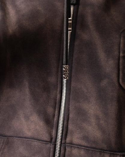 Felpa GCDS fullzip con cappuccio "Faded"