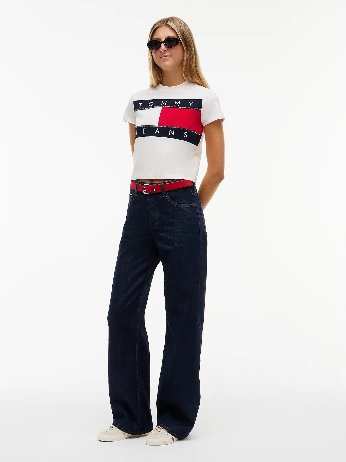 T-Shirt Tommy Jeans "Regular Flag" donna