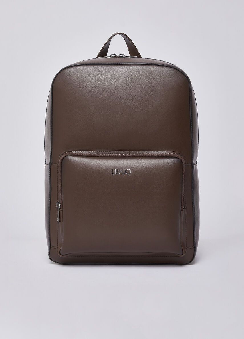 Zaino Liu Jo in pelle con logo in metallo