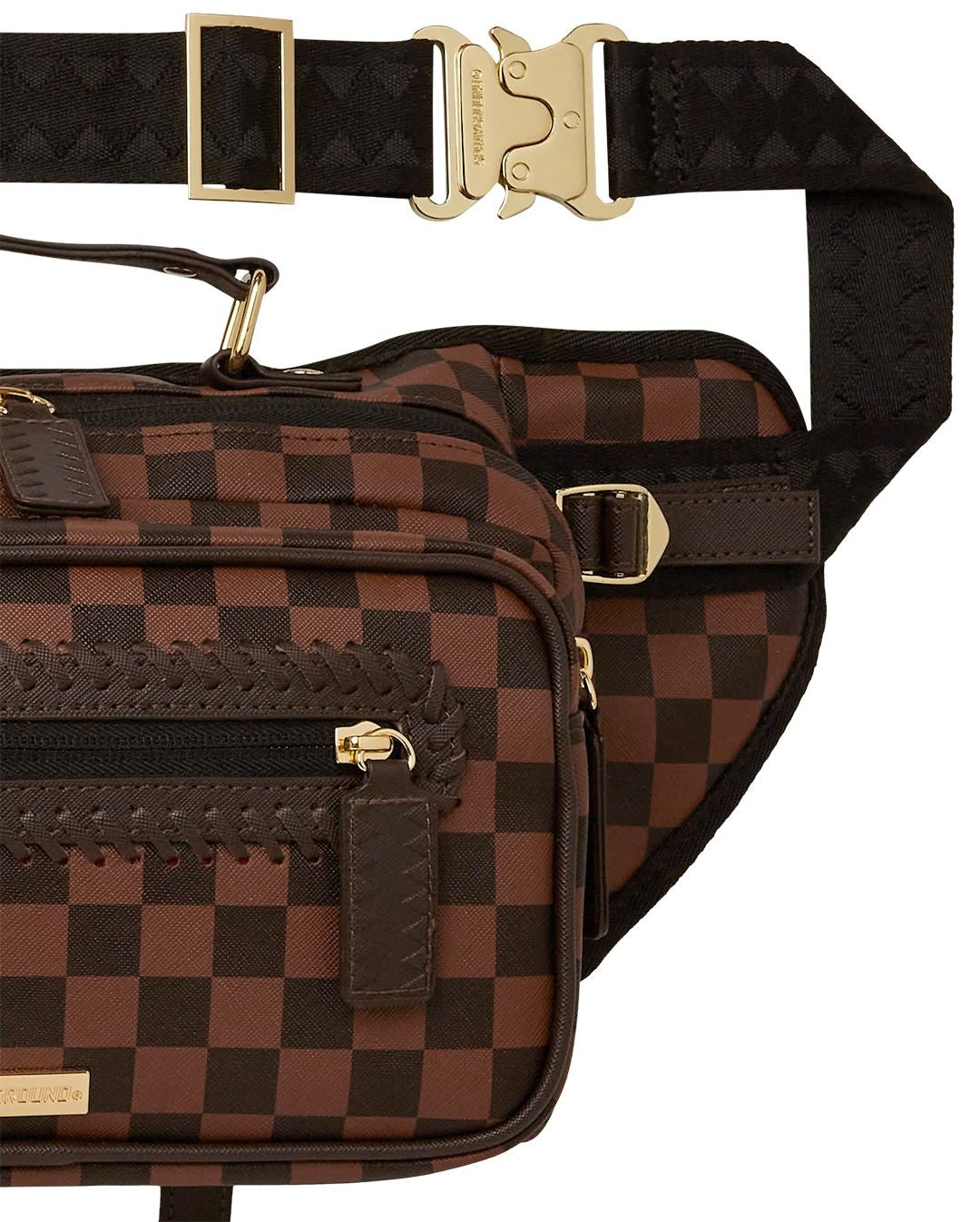 Marsupio Sprayground marrone core emboss check cargo crossbody