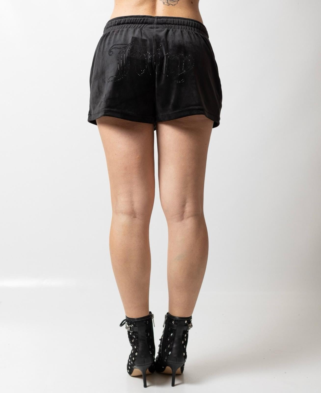 Short Juicy Couture effetto velluto "Tamia Outline" donna