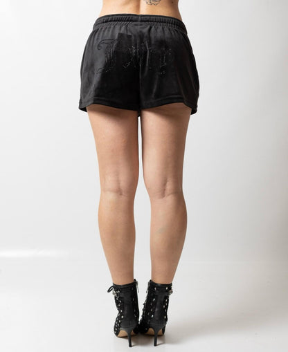 Short Juicy Couture effetto velluto "Tamia Outline" donna