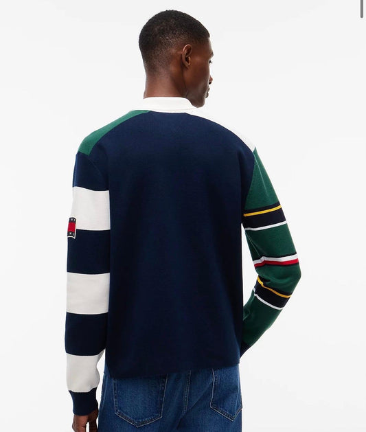Maglia polo Tommy Jeans con patch logo e dettagli ricamati