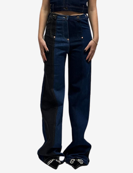 Pantalone Moschino jeans in denim patchwork donna