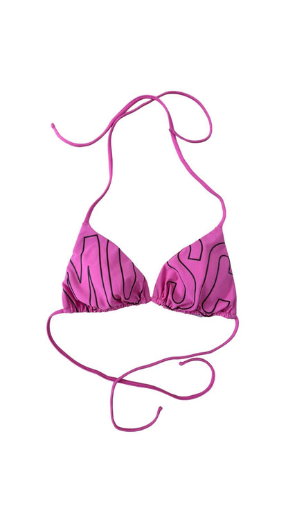 Triangolo mare Moschino Swim con logo a contrasto donna