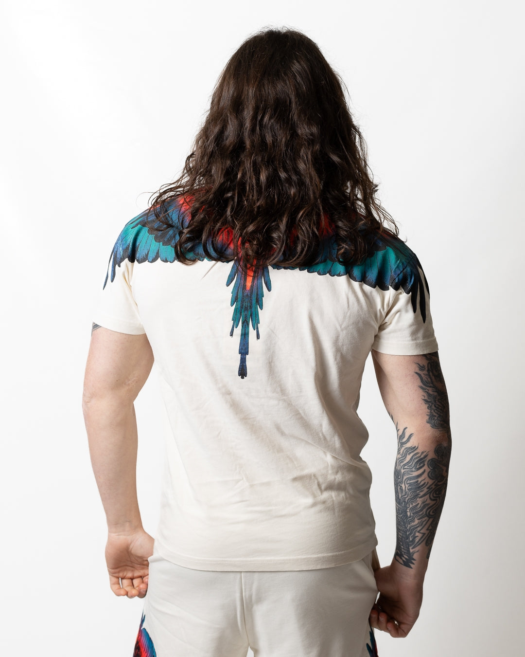 T-Shirt Marcelo Burlon "Icon Wings Colorfull" uomo