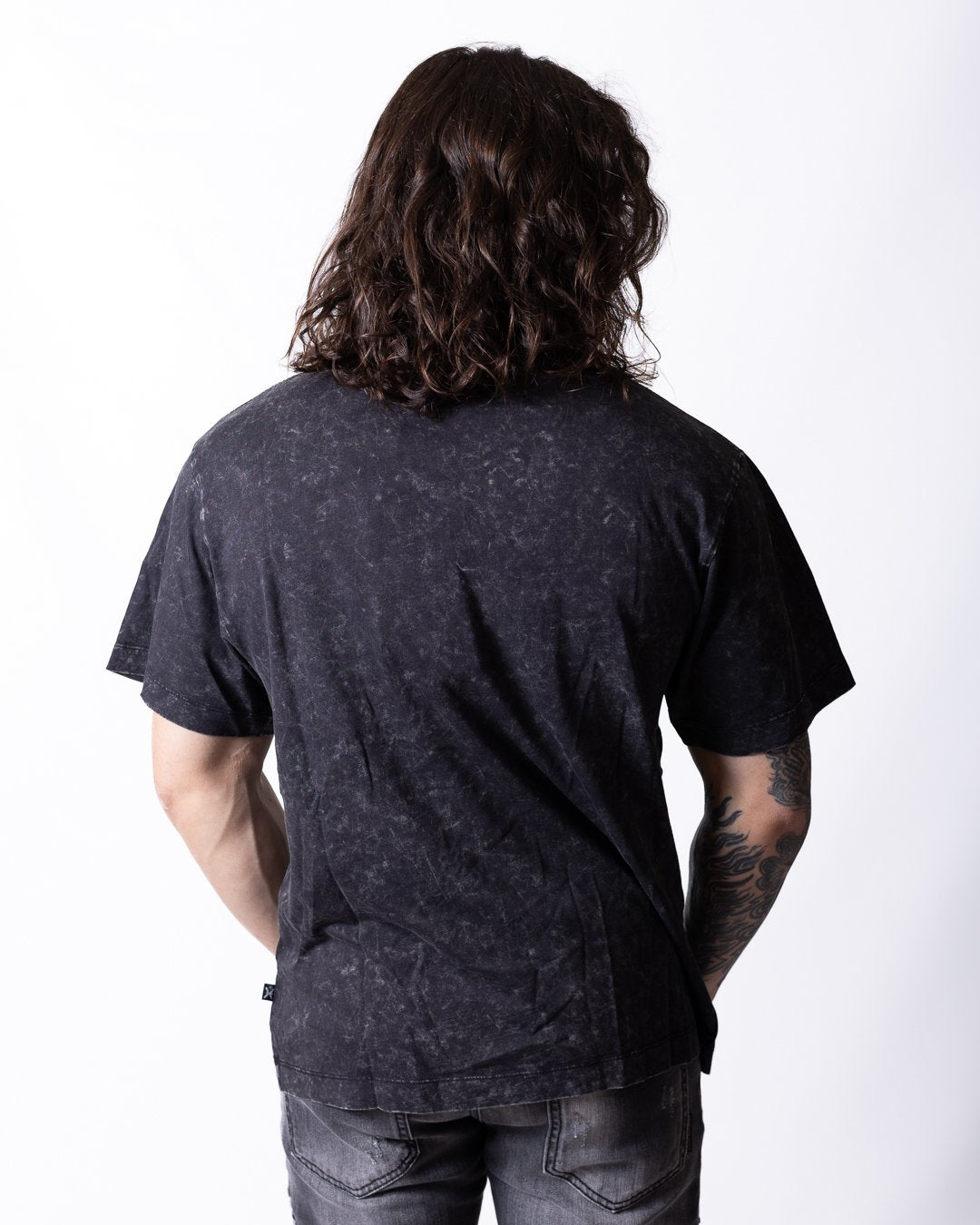 T-shirt Richmond X con logo luminoso in strass