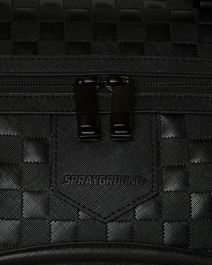 Borsone Sprayground nero RAISED CHECK DUFFLE