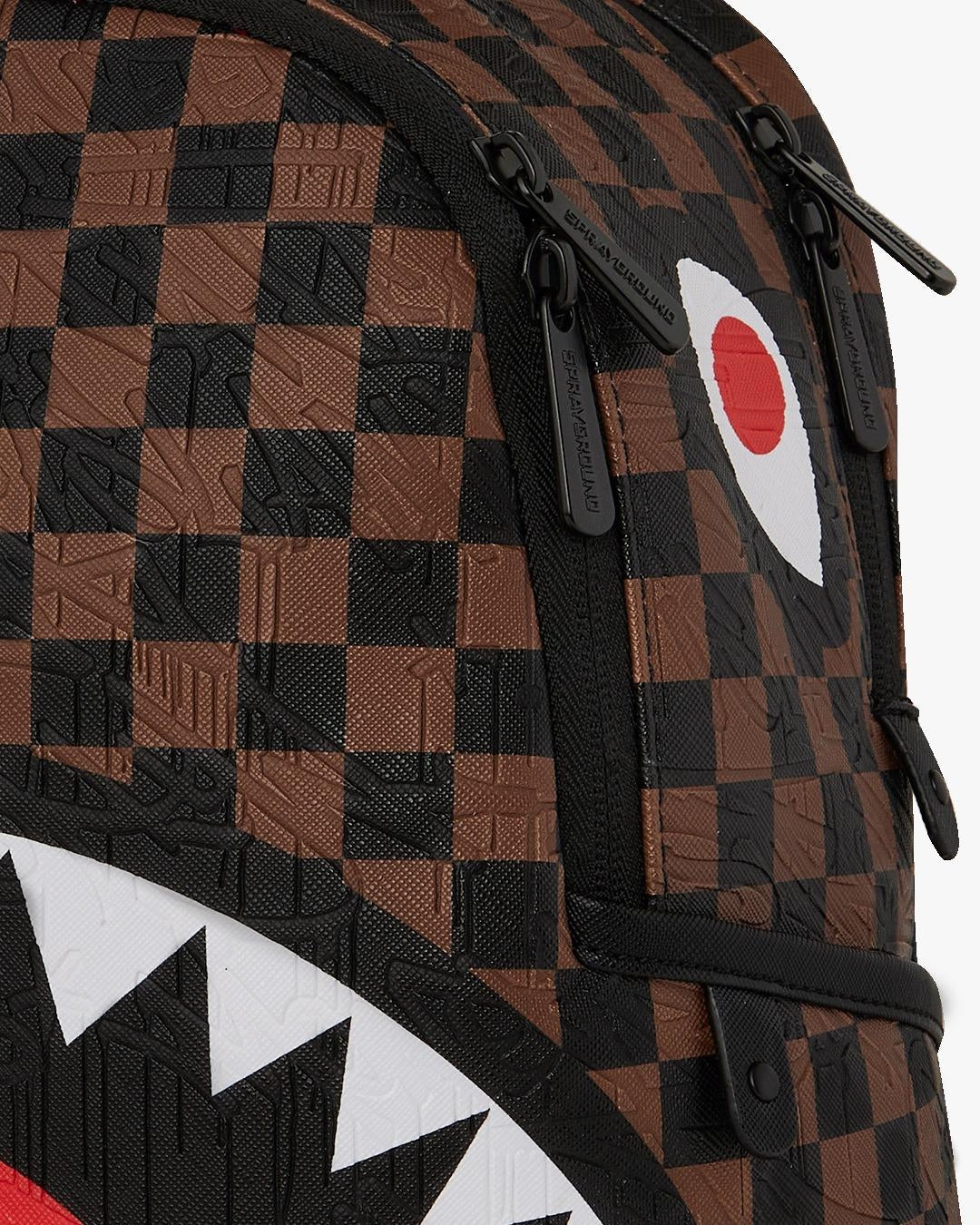 Zainetto Sprayground marrone "CHECK 2 EMBOSS SAVAGE BACKPACK"