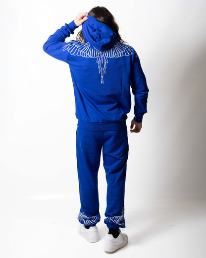 Felpa Marcelo Burlon con cappuccio e logo wings basic uomo