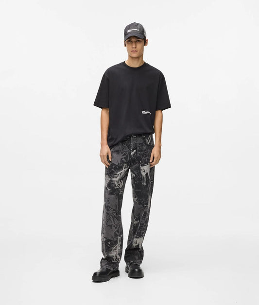 Jeans Karl Lagerfeld Jeans relaxed stampato uomo