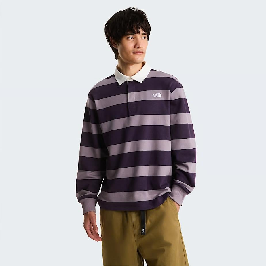 Polo The North Face in felpa a righe uomo