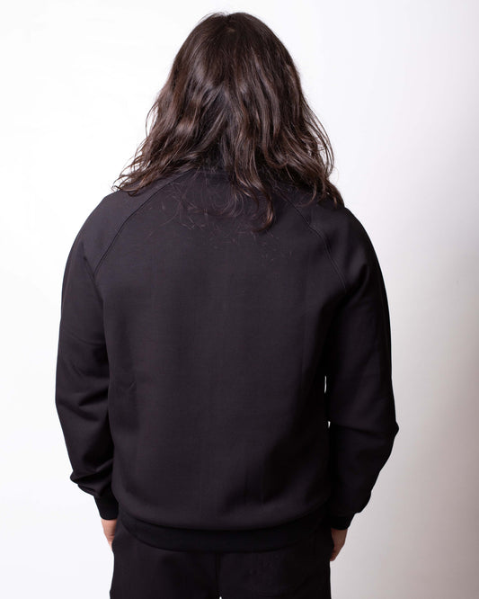 Felpa Karl Lagerfeld fullzip con logo jacquard uomo