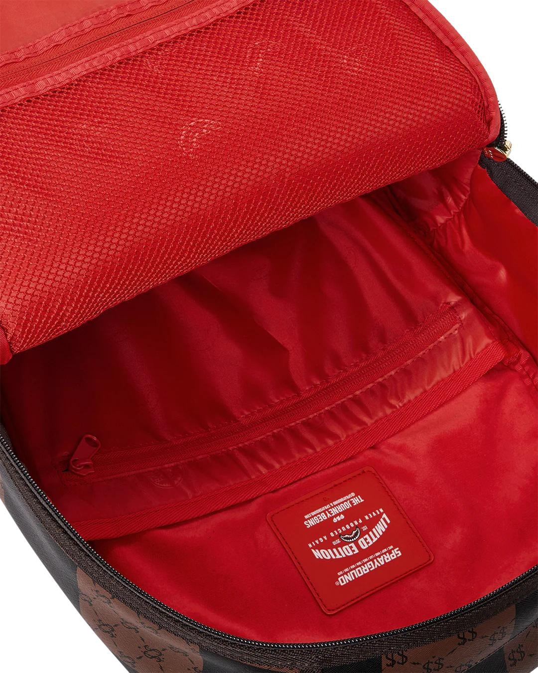Zaino Sprayground marrone "Enlarged check paris backpack"