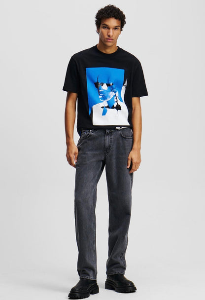 Jeans Karl Lagerfeld Jeans straight con stampa Karl uomo