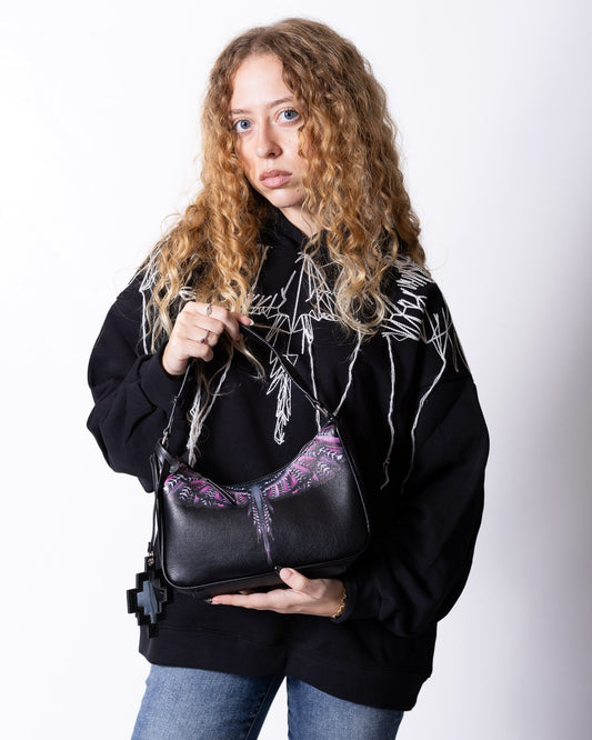 Borsa Marcelo Burlon in ecopelle "Icon Wings"