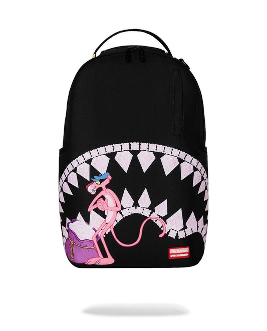 Zaino Sprayground nero Pink Panther diamond shark dlxr backpack