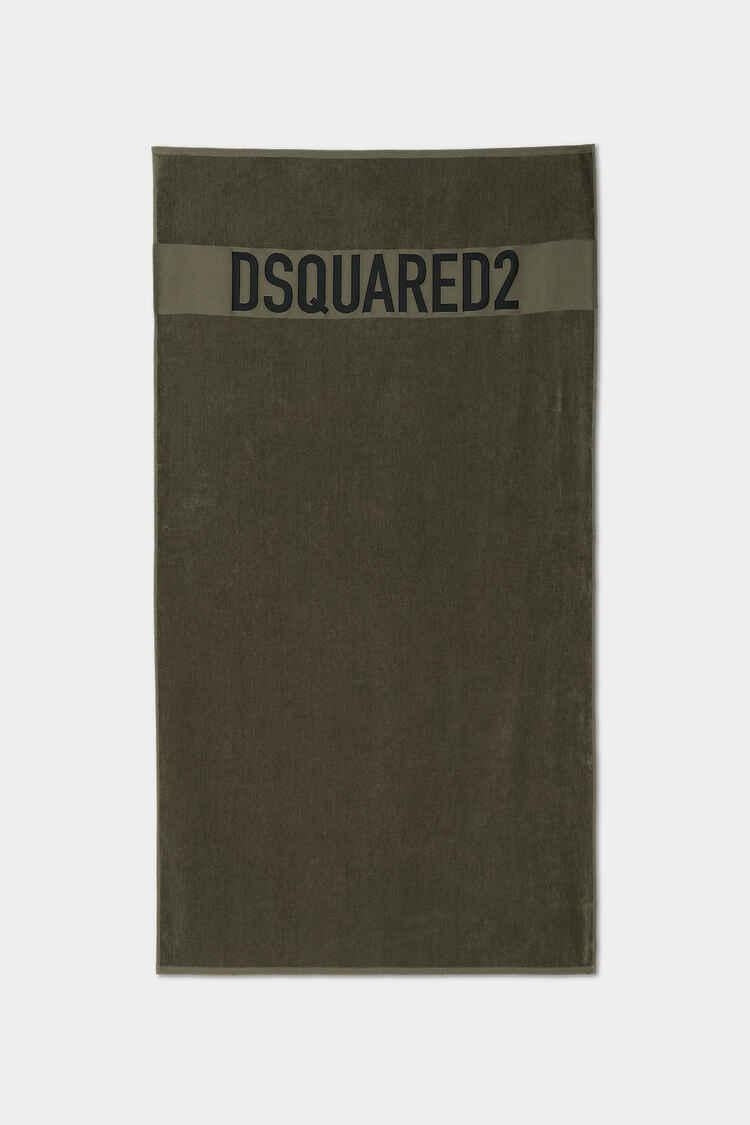 Telo mare Dsquared2 in spugna con logo a contrasto