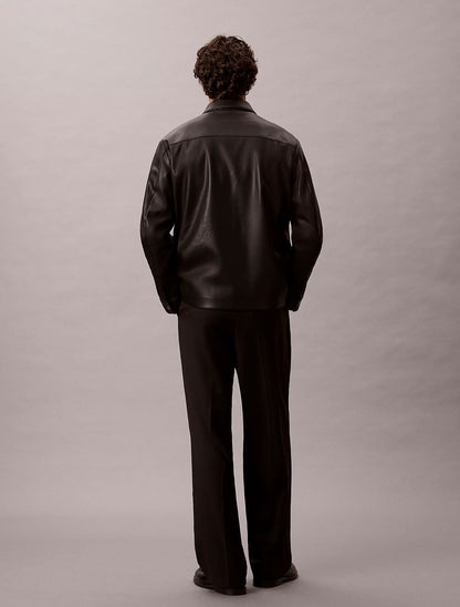 Pantalone Calvin Klein wide leg in misto lana uomo