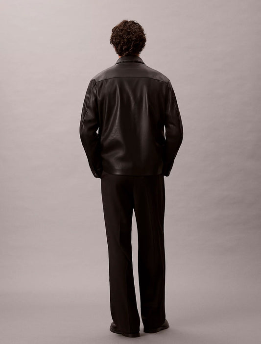 Pantalone Calvin Klein wide leg in misto lana uomo