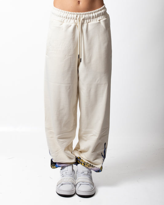 Pantalone Marcelo Burlon in felpa "Wings" donna