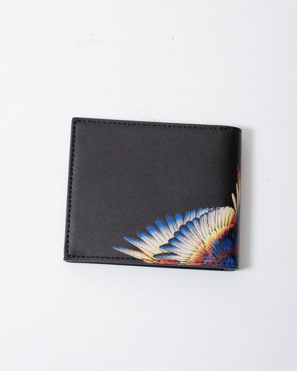 Portafoglio Marcelo Burlon in ecopelle con logo wings