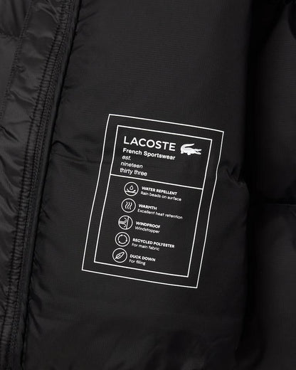 Giubbotto Lacoste puffer con cappuccio uomo