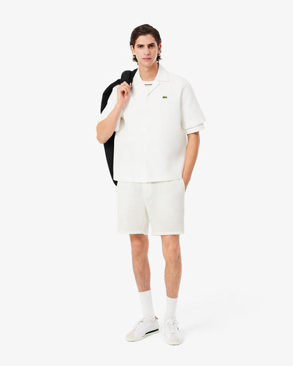 Shorts Lacoste testurizzato a nido d'ape con logo