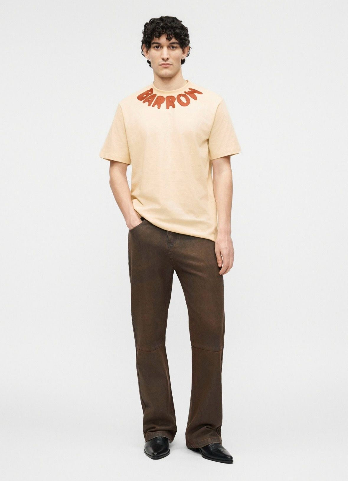 T-Shirt Barrow con logo sul collo